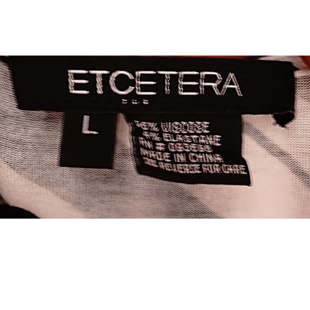 Etcetera * Bold Print Deep V Wrap Top - image 4